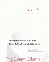 The world knowledge of the think tanks: last bastion of US global power