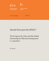 Should China join the GPEDC? The prospects for China and the Global Partnership for Effective Development Co-operation