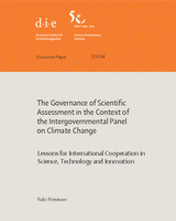 The governance of scientific assessment in the context of the Intergovernmental Panel on Climate Change: lessons for international cooperation in science, technology and innovation