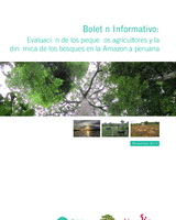 Boletín informativo: evaluación de los pequeños agricultores y la dinámica de los bosques en la Amazonía peruana