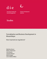 Formalisation and business development in Mozambique: how important are regulations ?