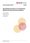 Cover: Development finance at a turning point: effects and policy recommendations, IDOS Discussion Paper 21/2023
