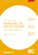 [Translate to English:] Cover: Financing the United Nations: status quo, challenges and reform options