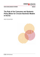 Cover: Discussion Paper 3/2024 "The role of the consumer and systemic policy mixes for circular business models in the EU" by Hanna Fuhrmann-Riebel.