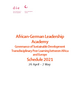 [Translate to English:] Cover: Programme Partner meeting of the BMZ African-German Leadership Academy 2021