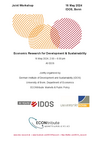 Cover of the Agenda " Joint workshop “Economic Research for Development & Sustainability”