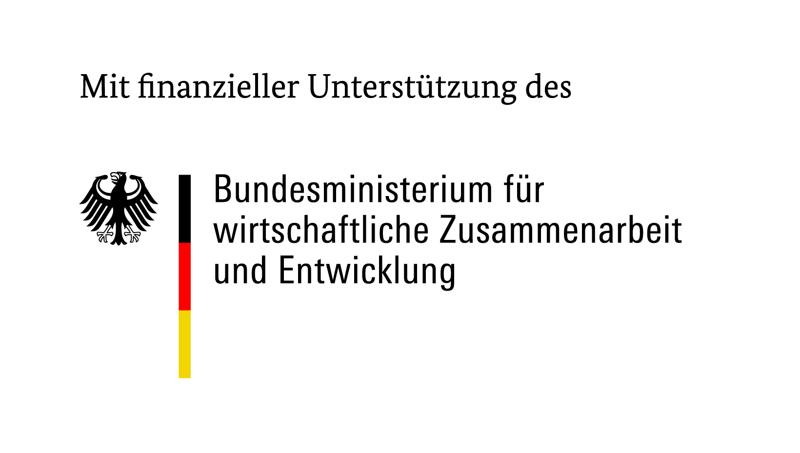 Logo: Gefördert vom Bundesministerium für wirtschaftliche Zusammenarbeit und Entwicklung (BMZ