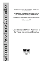 Case studies of donor activities at the trade-environment interface