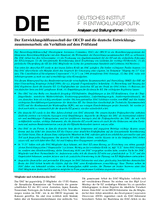 Der Entwicklungshilfeausschuß der OECD und die deutsche Entwicklungszusammenarbeit: ein Verhältnis auf dem Prüfstand