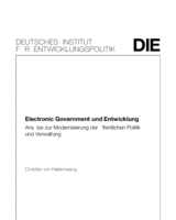 Electronic Government (e-government) und Entwicklung: Ansätze zur Modernisierung der öffentlichen Politik und Verwaltung