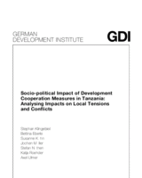Socio-political impact of development cooperation measures in Tanzania: analysing impacts on local tensions and conflicts.