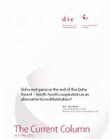 Doha end game or the end of the Doha round: south-south cooperation as an alternative to multilateralism?