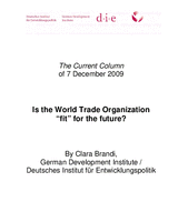 Is the World Trade Organization “fit” for the future?