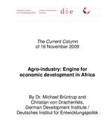 Agro-industry: engine for economic development in Africa