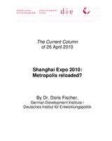 Shanghai Expo 2010: Metropolis reloaded?
