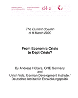 From economic crisis to dept crisis?