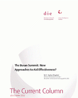 The Busan summit: new approaches to aid effectiveness?