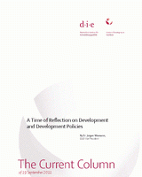 A time of reflection on development and development policies