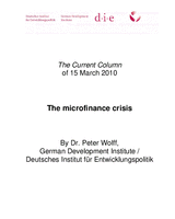 The microfinance crisis