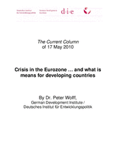 Crisis in the Eurozone … and what it means for developing countries