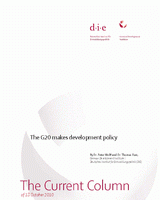 The G20 makes development policy