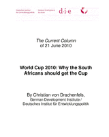 World Cup 2010: why the South Africans should get the cup