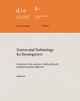 Science and technology for development: coherence of the common EU R&D policy with development policy objectives