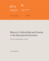 Women's political role and poverty in the educational dimension: a district-level anlysis in India