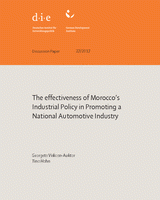 The effectiveness of Morocco’s industrial policy in promoting a national automotive industry