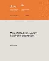 Micro-methods in evaluating governance interventions