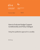 How to evaluate budget support conditionality and policy dialogue: using the qualitative approach to causality