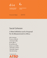 Social cohesion: a new definition and a proposal for its measurement in Africa