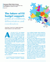 The future of EU budget support: political conditions, differentiation and coordination