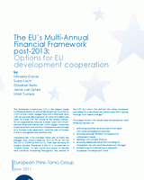 The EU’s multi-annual financial framework post-2013: options for EU development cooperation