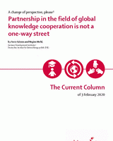 Partnership in the field of global knowledge cooperation is not a one-way street