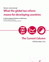 What the global tax reform means for developing countries