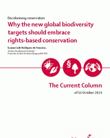 Why the new global biodiversity targets should embrace rights-based conservation