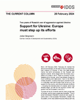Support for Ukraine: Europe must step up its efforts