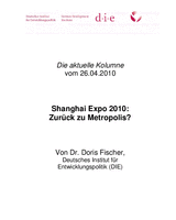 Shanghai Expo 2010: zurück zu Metropolis?