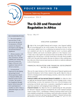 The G-20 and financial regulation in Africa