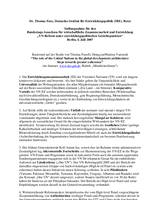 VN-Reform unter entwicklungspolitischen Gesichtspunkten: Stellungnahme für den Bundestags-Ausschuss für wirtschaftliche Zusammenarbeit und Entwicklung, 4. Juli 2007