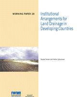 Institutional arrangements for land drainage in developing countries
